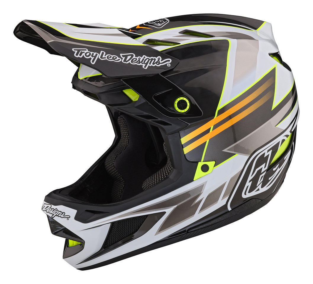 Casco Troy Lee Designs D4 de Carbón Saber Gray